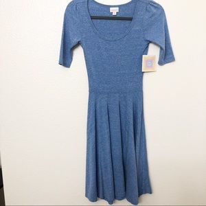 3/$30 ❤️ Lularoe Nicole Dress Blue XXS